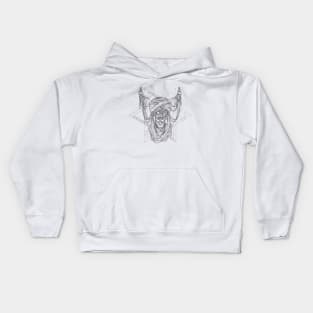 Become the Demon Outline Kids Hoodie